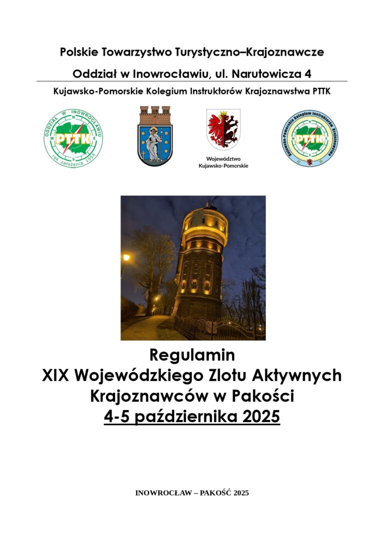 XIX Wojewódzki Zlot Aktywnych Krajoznawców