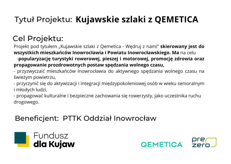 Kujawskie szlaki z QEMETICA „Wędruj z nami” 